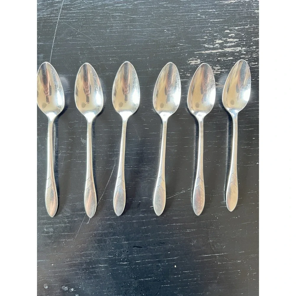 Community Plate Lady Hamilton Teaspoons Set of 6 Silverplate Vintage 1932